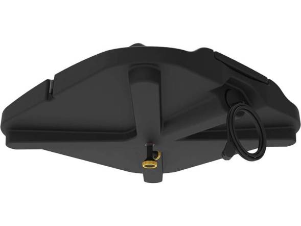 Бак пластиковый для летнего душа с подогревом, 200 л, черный [Б-200]