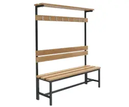 Скамейка с вешалкой для раздевалок «Ювентус» 2,0 м