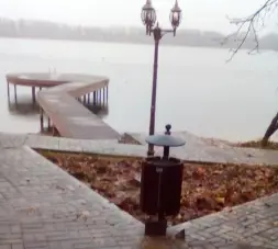 Урна комбинированная чугунная на столбике №4