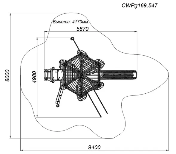 Игровой комплекс HARDWOOD «Сказка»