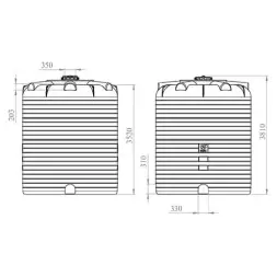 Ёмкость вертикальная 25000 литров