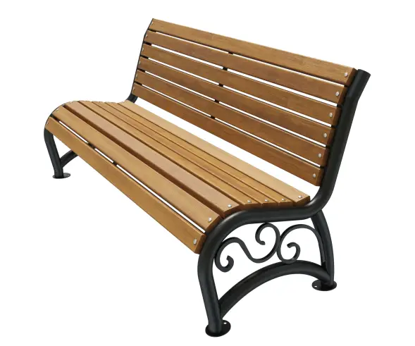 Скамейка стальная «Афина УНИ» 3,0 м (3 опоры)