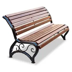 Скамейка стальная «Афина УНИ» 3,0 м (3 опоры)