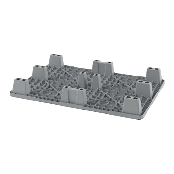 Легкий перфорированный пластиковый поддон 1200х800 на ножках