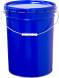 Ведро металлическое, ВМк 25с, 25 л, крышка-корона, синий [5040]