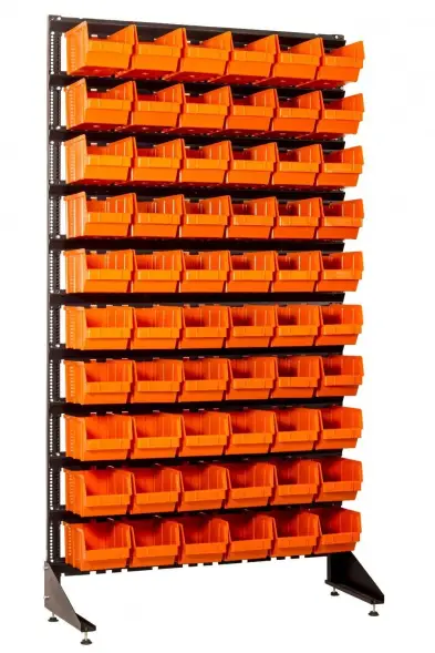 Стеллаж с пластиковыми ящиками 1801-0/0/10 О