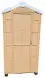 Туалетная кабина «ЛЮКС СТАНДАРТ МД» с пластиковым поддоном