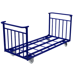 Тележка платформенная усиленная ТТД 10 полиамид [16636]