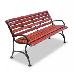 Скамейка стальная «Элегант» 3,0 м (3 опоры)