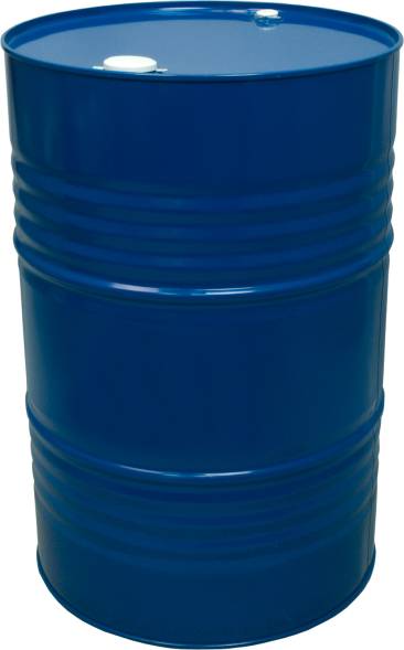 Бочка металлическая (стальная) c крышкой и пробкой, 216.5 л, синий [БСЗ 216,5ук сев]