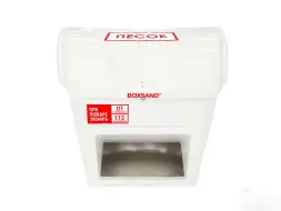 Ящик для песка Boxsand 0,25 м3 с дозатором и с лопатой, белый