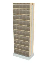 Стойка бежевая двусторонняя напольная Стелла-техник 406-00-00-10-B