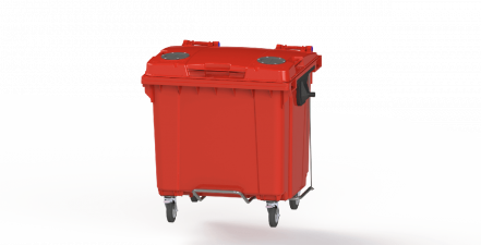 Контейнер пластиковый для мусора (ТБО/ТКО), 1100 л