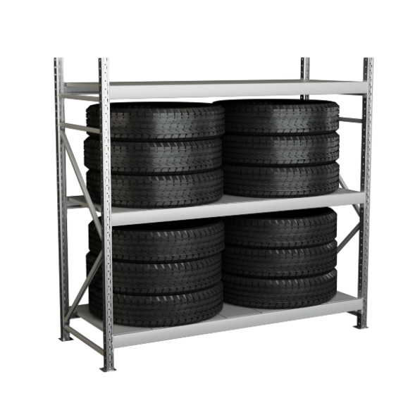 Стеллаж для хранения грузовых шин горизонтально [13837]
