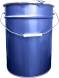 Ведро металлическое с покрытием, 20 л, крышка-обруч, синий [2143]