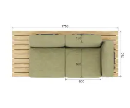 Диван «Татами» стандарт с подлокотником