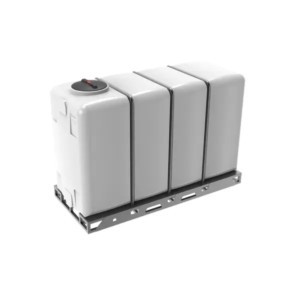 Емкость KR 4000л под плотность до 1.2 г/см3 белая в обрешетке New