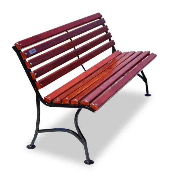 Скамейка стальная «Элегант» без подлокотников 3,0 м (3 опоры)