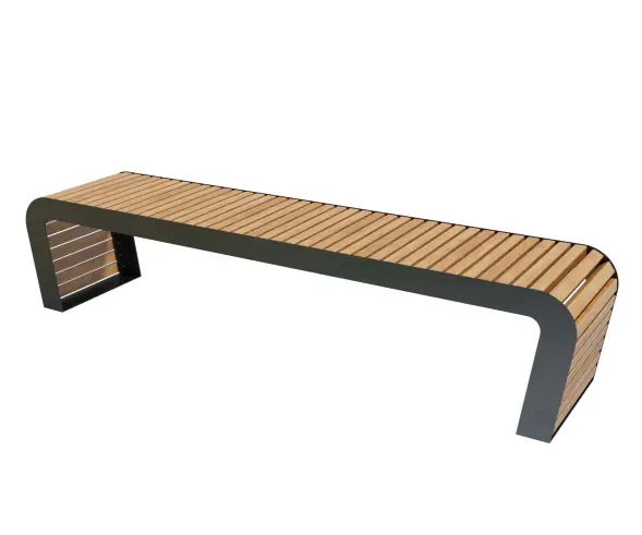 Скамейка стальная «Флеш» без спинки 1,8 м