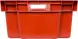 Ящик пластиковый сплошной, 600x400x200 мм, 35 л, красный [206]