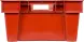 Ящик пластиковый сплошной, 600x400x200 мм, 35 л, красный [206]