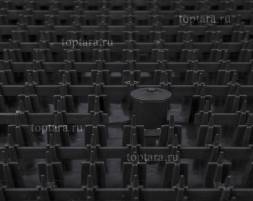 Ящик пластиковый для гидропонной выгонки с клапаном, 600х400х190 мм, черный [600400190-04К]