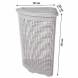 Корзина для белья угловая, 50л, светло-серый