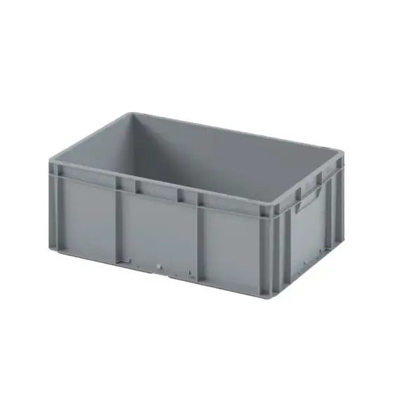 Евроконтейнер ЕС-6422.2 со сплошным дном и закрытыми ручками, 600х400х220 мм