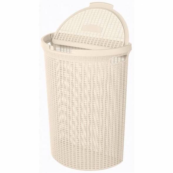 Корзина для белья Eco Style, 45л, бежевый
