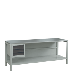 Верстак 2000 с полкой и подвесной тумбой с 3 ящиками [17342]