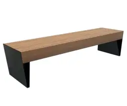 Скамейка стальная «Симпозиум» без спинки 1,8 м