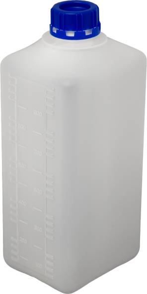 Бутыль пластиковая с пробкой 32 мм, 1 л, белый [ПБк 1м 32мм]