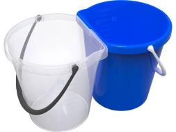 Система многофункциональная для уборки и отходов, 24л, синий, прозрачный