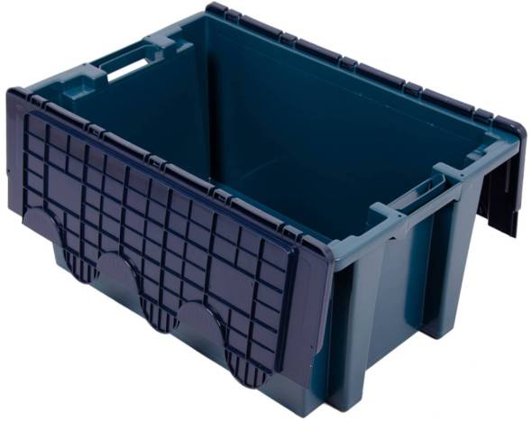 Ящик 600х400х300 сплошной с распашной несъёмной крышкой