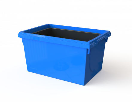 Вкладываемый многооборотный контейнер в с термовкладышем (600х400х335)