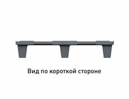 Паллет (поддон) пластиковый перфорированный на ножках, 1200х800х140 мм, серый [02.102.91.Q]
