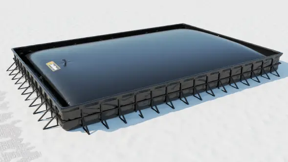 Емкость мягкая ПВХ 150 кубов для КАС красный