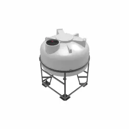 Емкость ЦКТ 3000 л с патрубком 110мм с фланцем белая в обрешетке