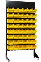 Стеллаж с пластиковыми ящиками 1801-0/0/8п G