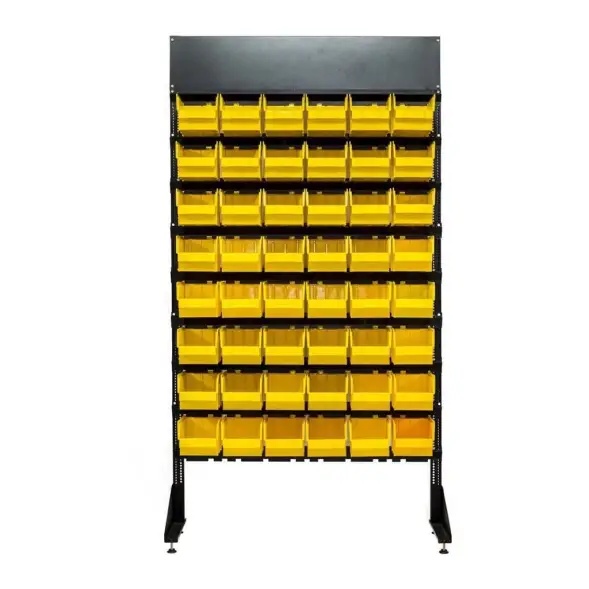 Стеллаж с пластиковыми ящиками 1801-0/0/8п G