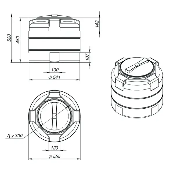 Емкость R T 100л