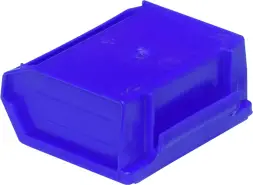 Ящик пластиковый сплошной, 96x105x45 мм, 0.45 л, синий [7924]
