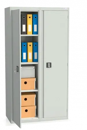Шкаф архивный ШХА-100(40) 1850x970x385 мм Светло-серый