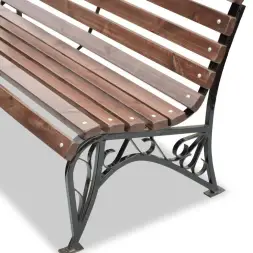 Скамейка стальная «Ривьера» 3,0 м (3 опоры)