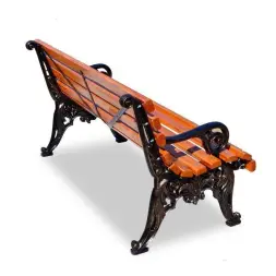 Скамейка чугунная «Белые ночи» с подлокотниками 3,0 м (3 опоры)