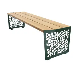 Скамейка стальная «Монс Филигран» без спинки