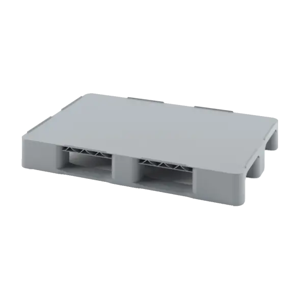 Универсальный сплошной пластиковый поддон 1200х800 на двух полозьях