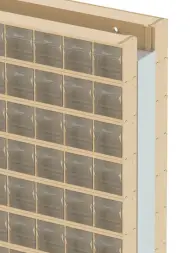 Стойка бежевая двусторонняя напольная Стелла-техник 406-09-08-00-B