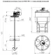 Емкость ФМ 1000 в обрешетке N с лопастной двухярусной Ж-Т мешалкой