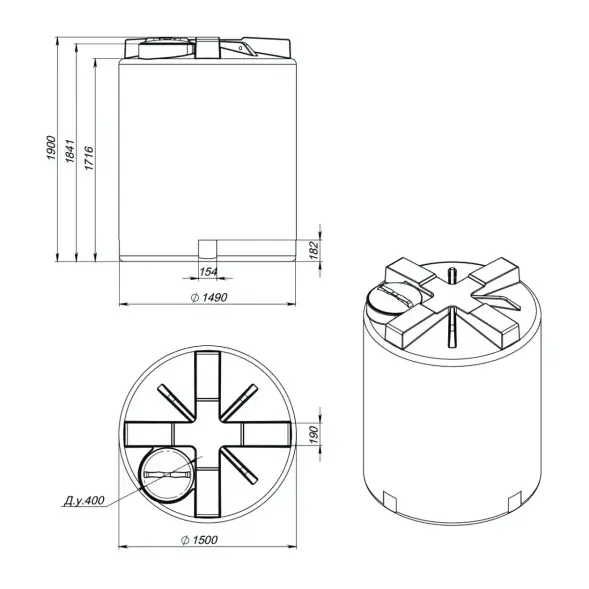 Емкость R T 3000л